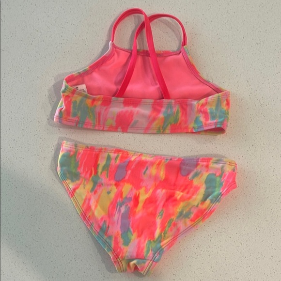 Wonder Nation Pink and Yellow Bikini with Sporty Design - Picture 3 of 3